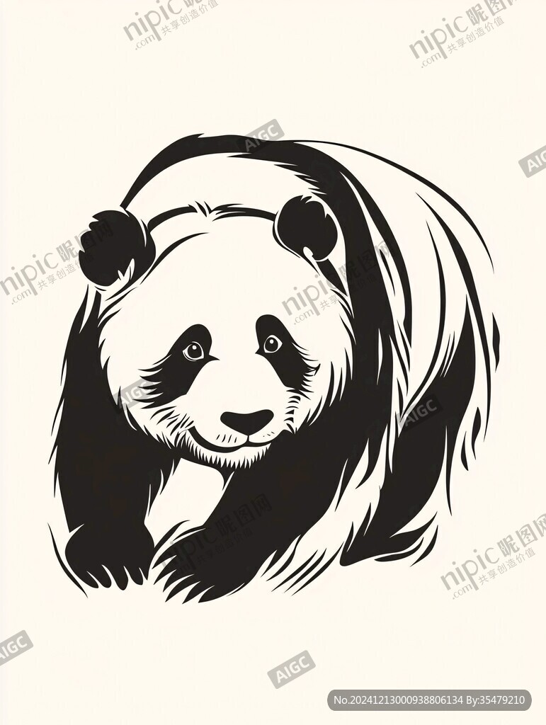 個(gè)性動(dòng)物熊貓圖片設(shè)計(jì)