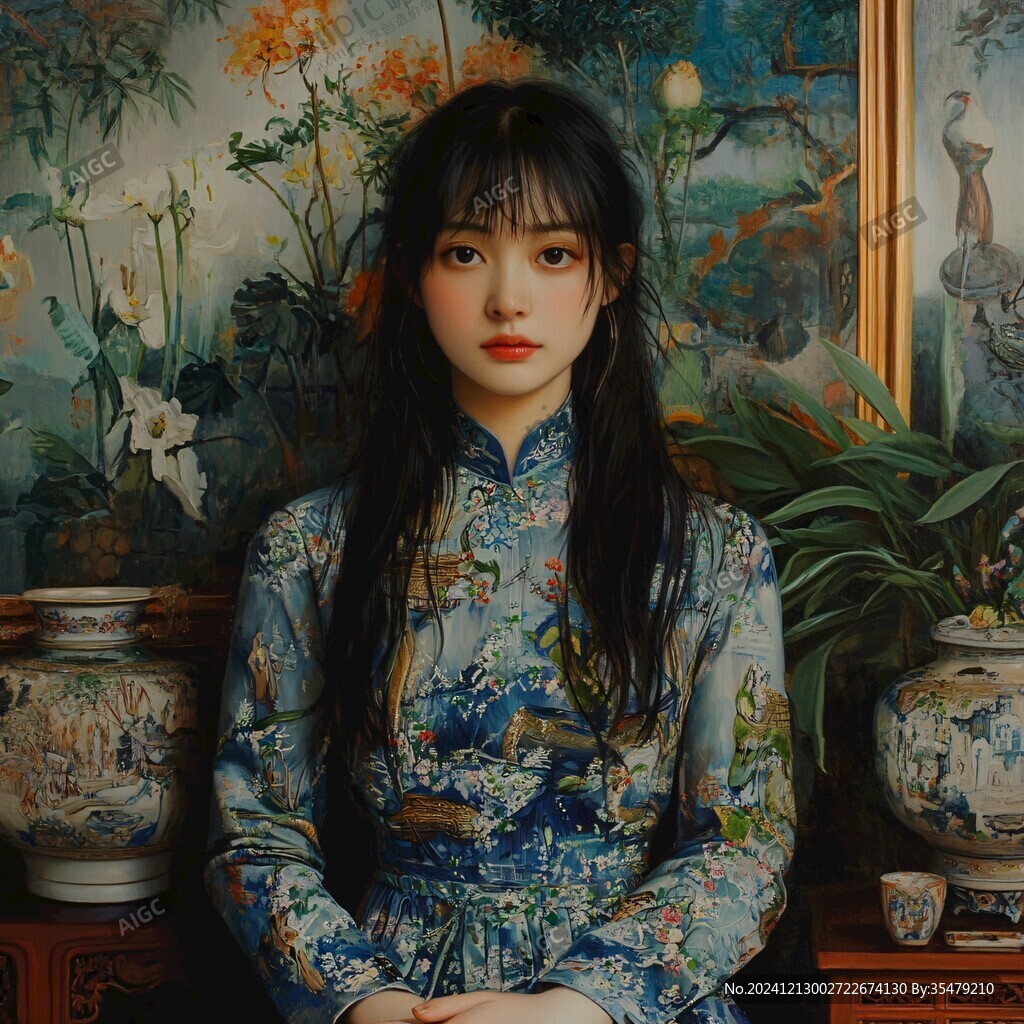 工筆少女