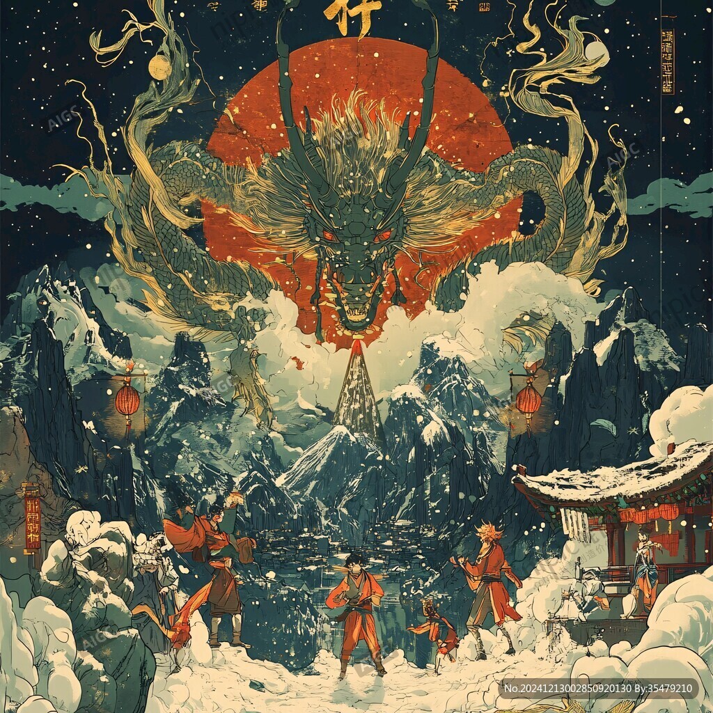 龍年文創插畫