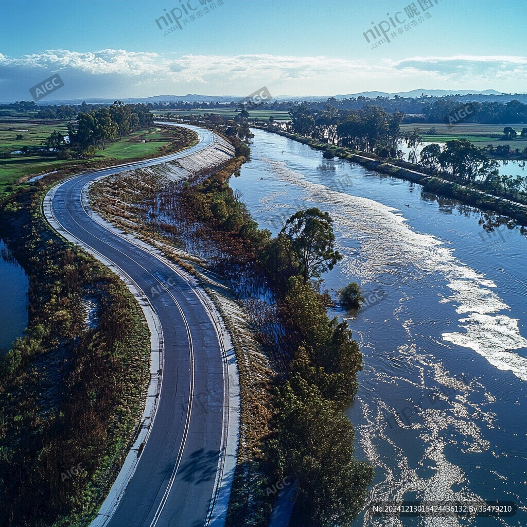 道路河流