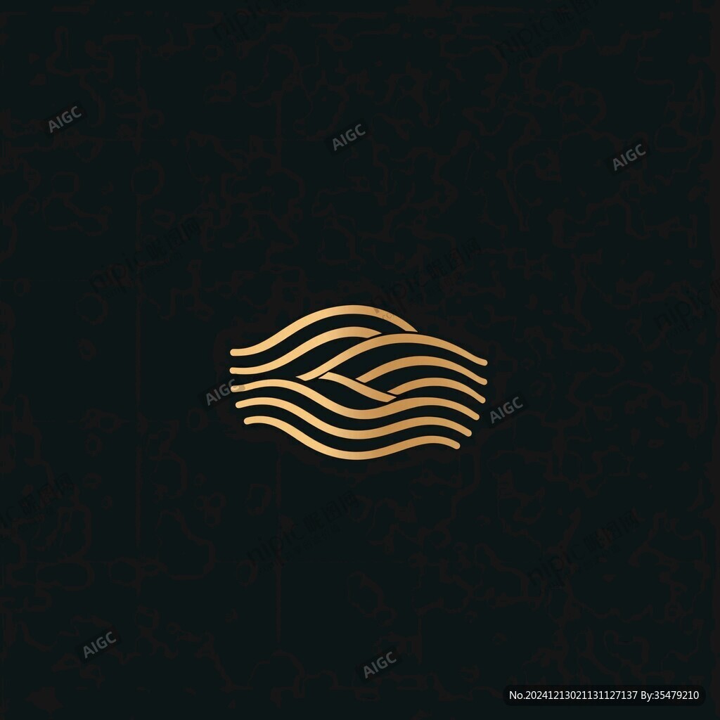 金色河流logo
