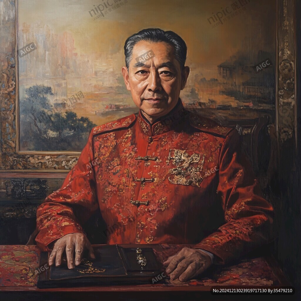 布面油畫肖像