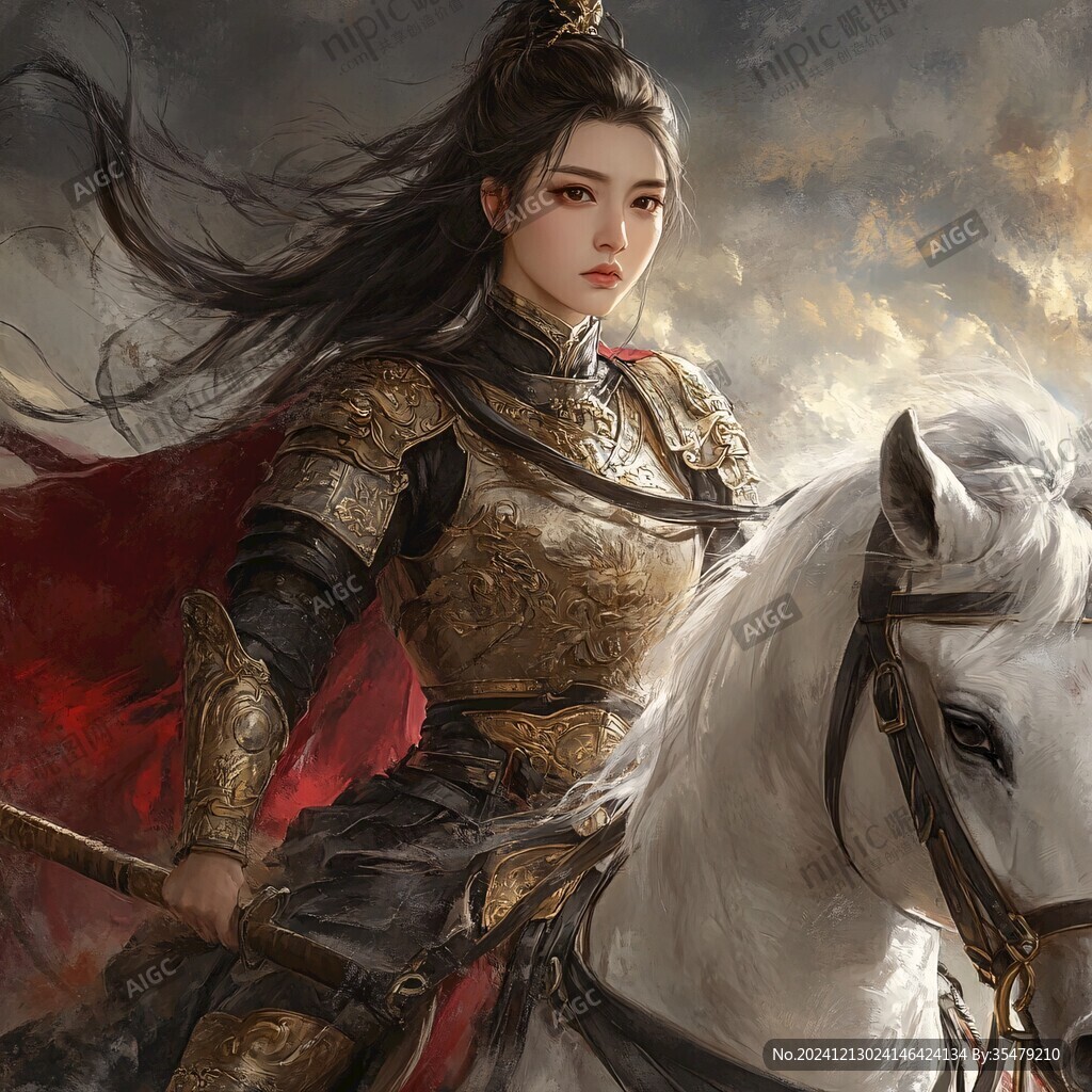 古代女將插畫