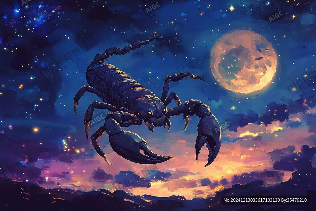 魔蝎座插畫