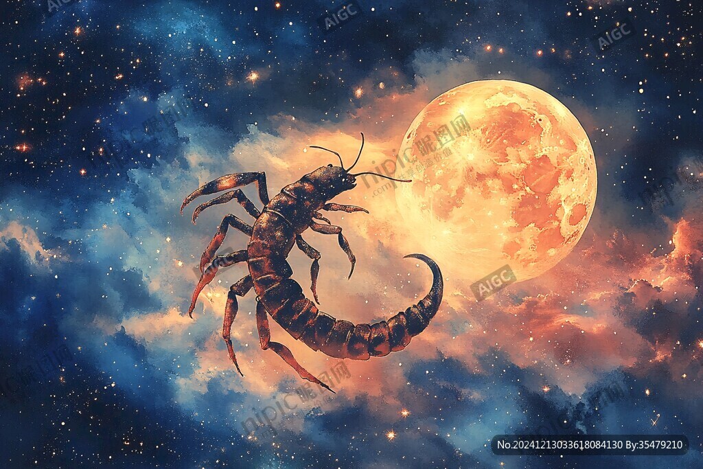 魔蝎座插畫