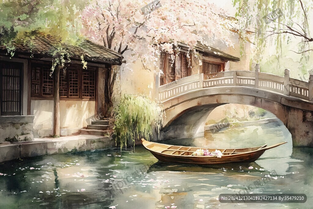唯美浪漫江南水鄉風情