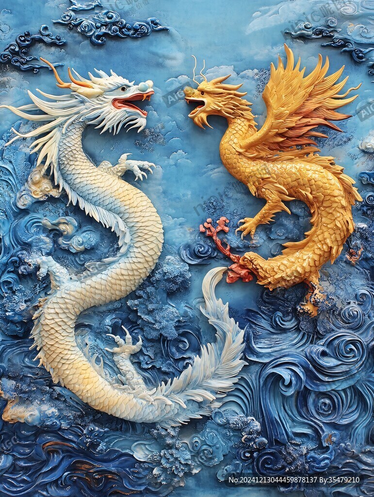 高清浮雕龍