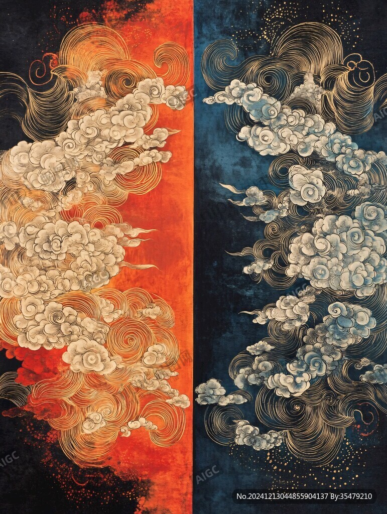 金銀云紋
