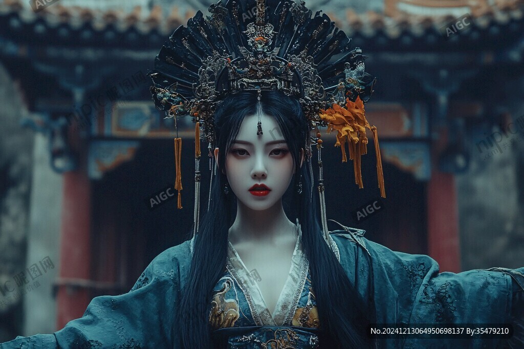 藍(lán)色古裝