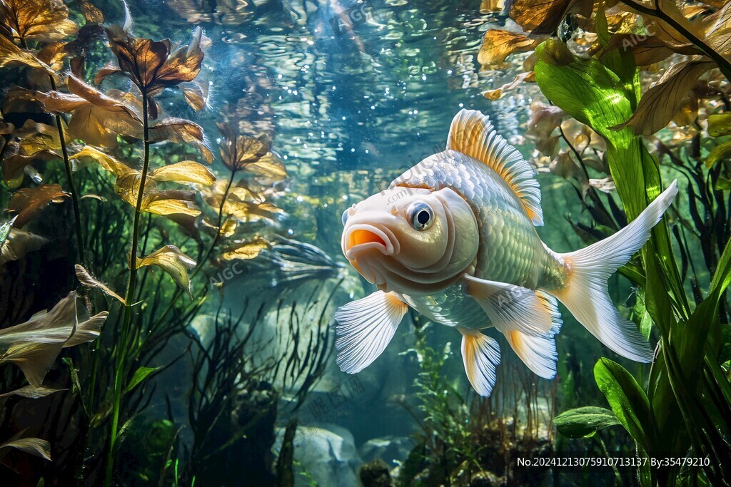 水族館的招財魚