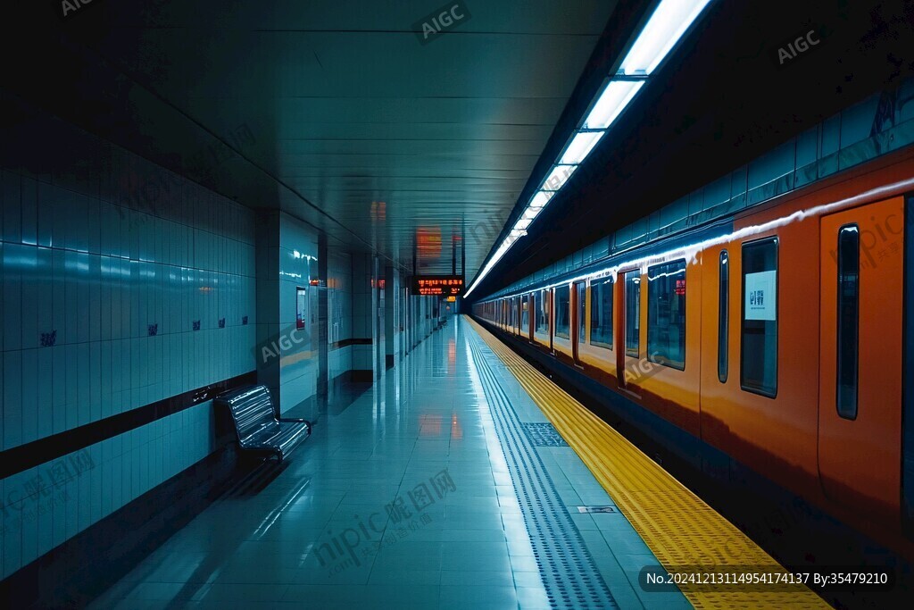 都市繁忙地鐵生活