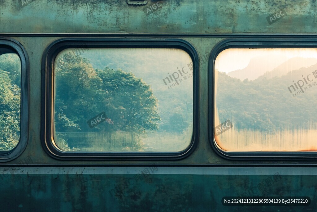綠皮火車車窗