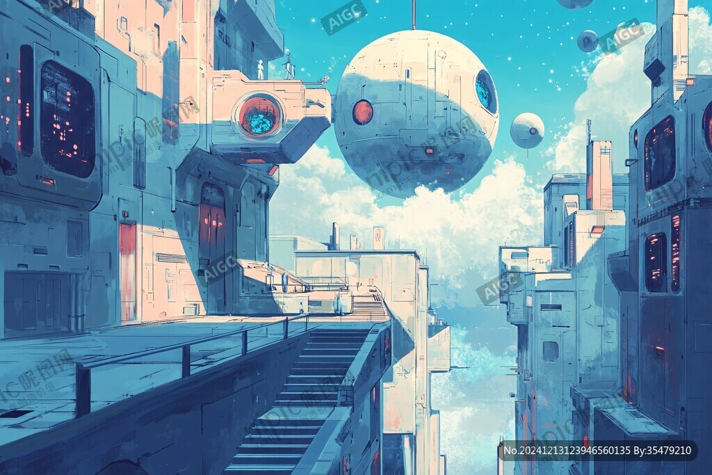 科幻插畫風