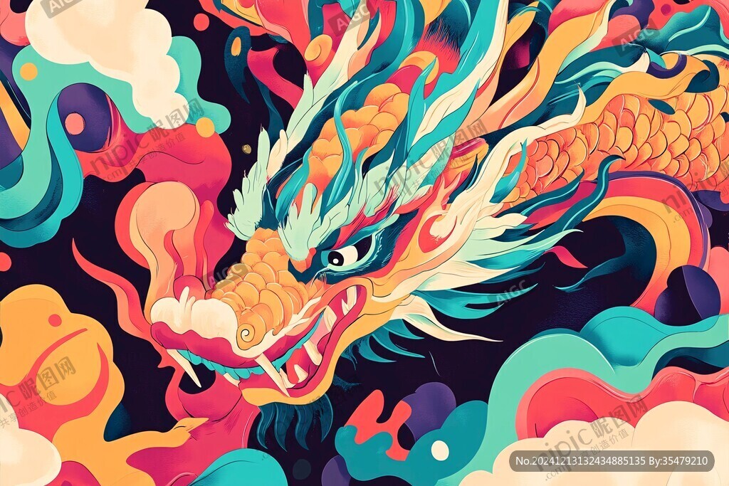 龍年文創(chuàng)插畫