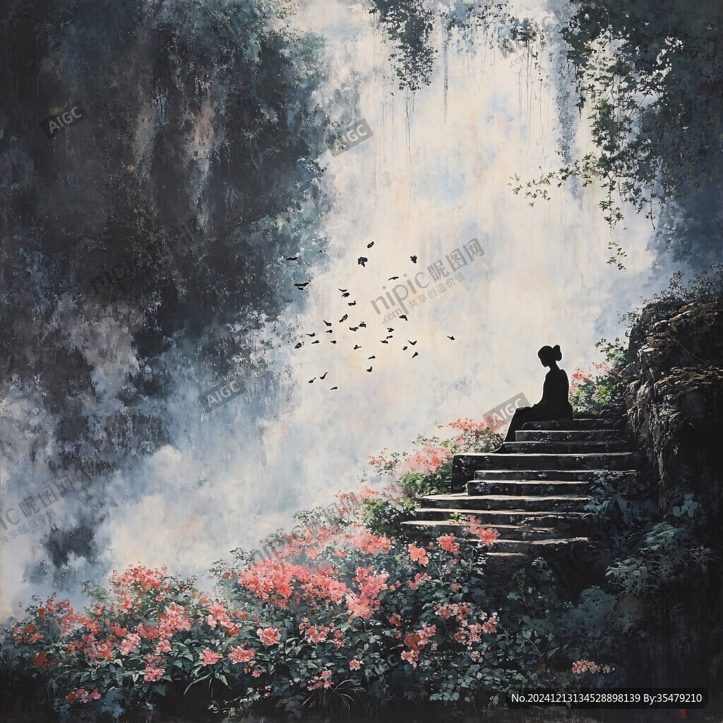 禪意藝術(shù)美景畫