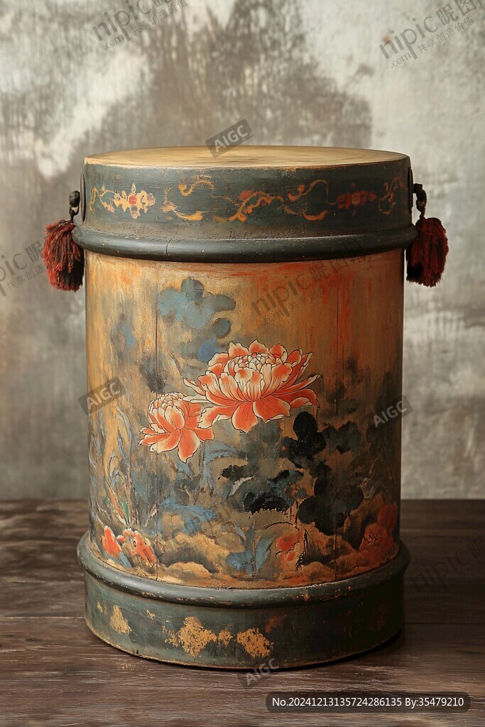 朱金雕花提桶
