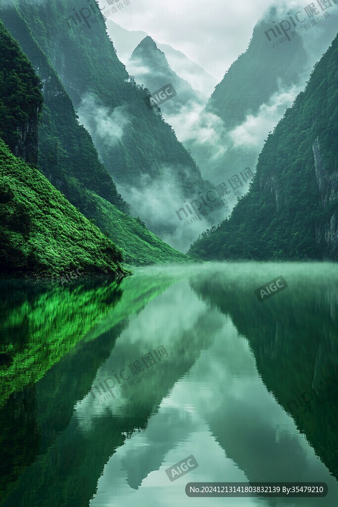 長陽清江倒影