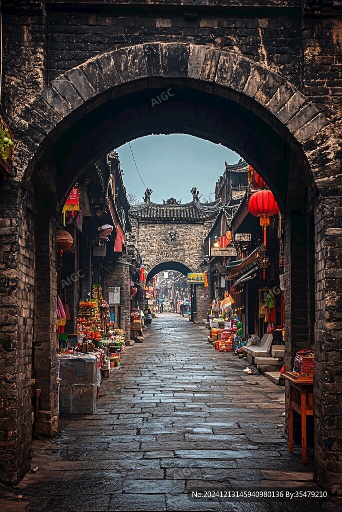 青巖古鎮(zhèn)街景