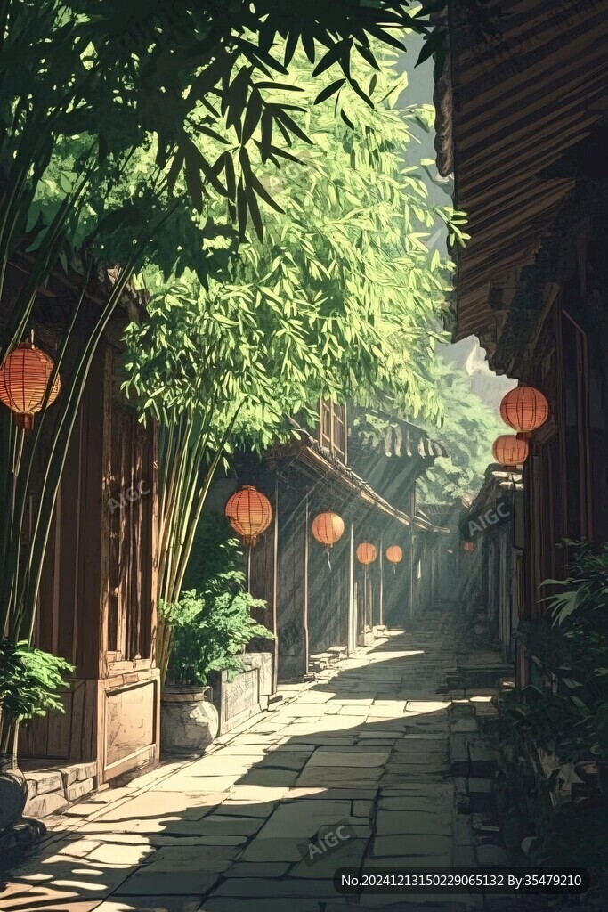 動(dòng)漫場(chǎng)景插畫