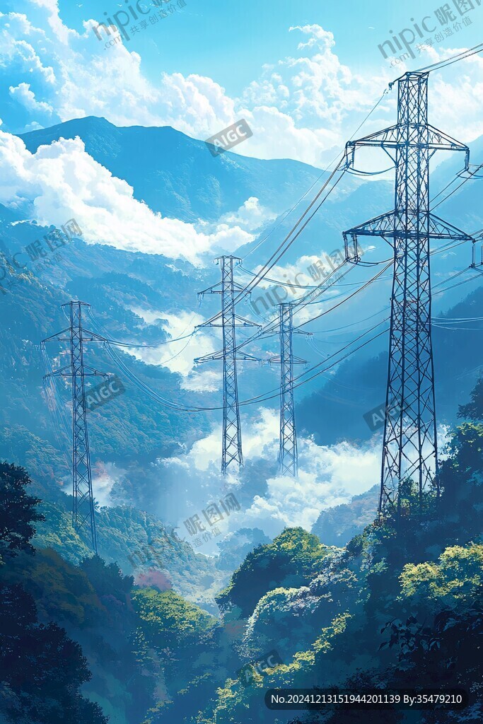溪洛渡電站插畫