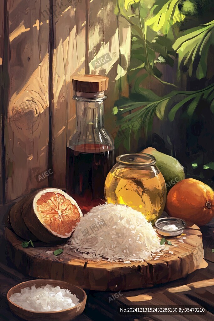越南檬粉插畫