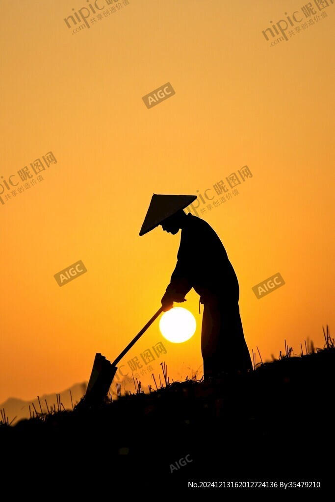 日落山頭農(nóng)民務(wù)工