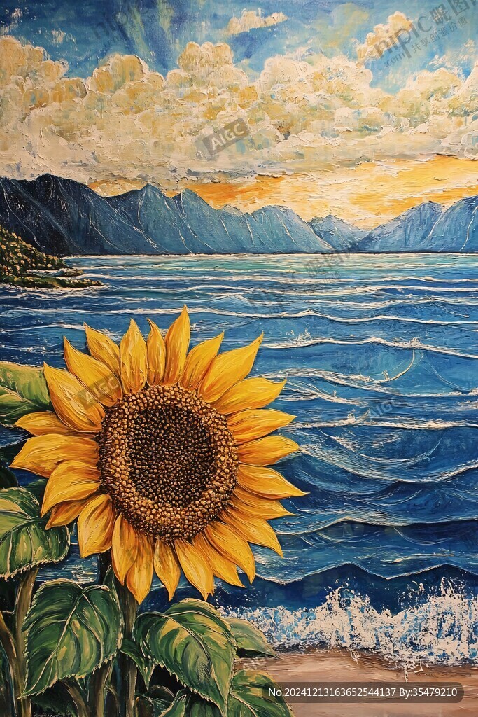 太陽花壁畫