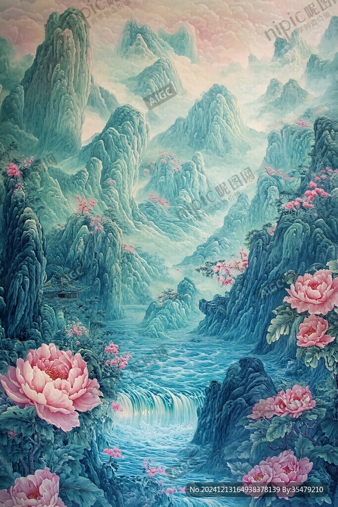 鴻運當頭山水