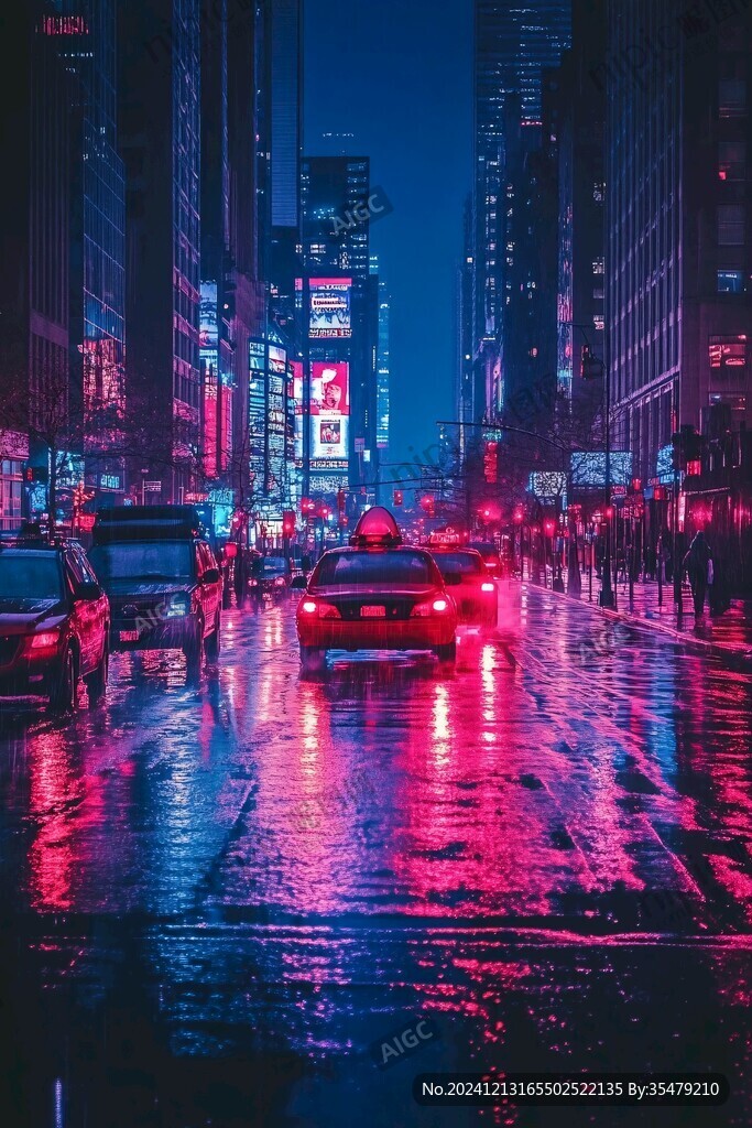 都市雨夜
