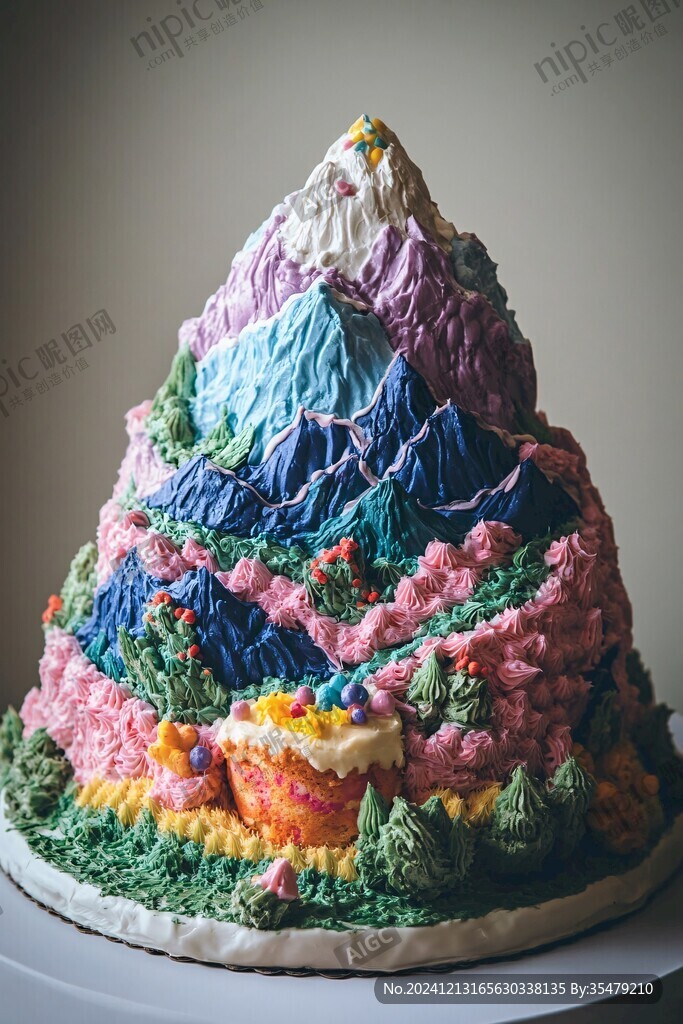 面制作雪山