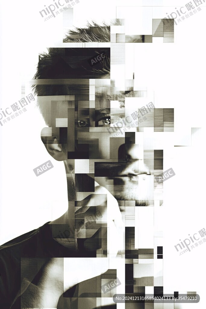 科技男插畫