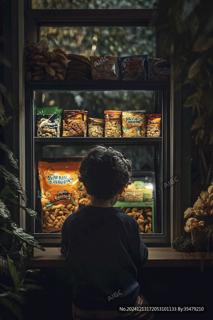 買零食的男孩