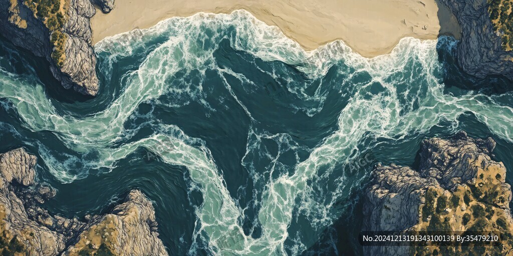 海洋流體畫