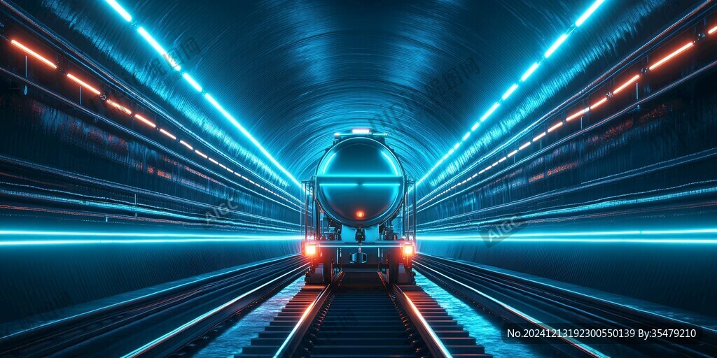 列車車燈光芒