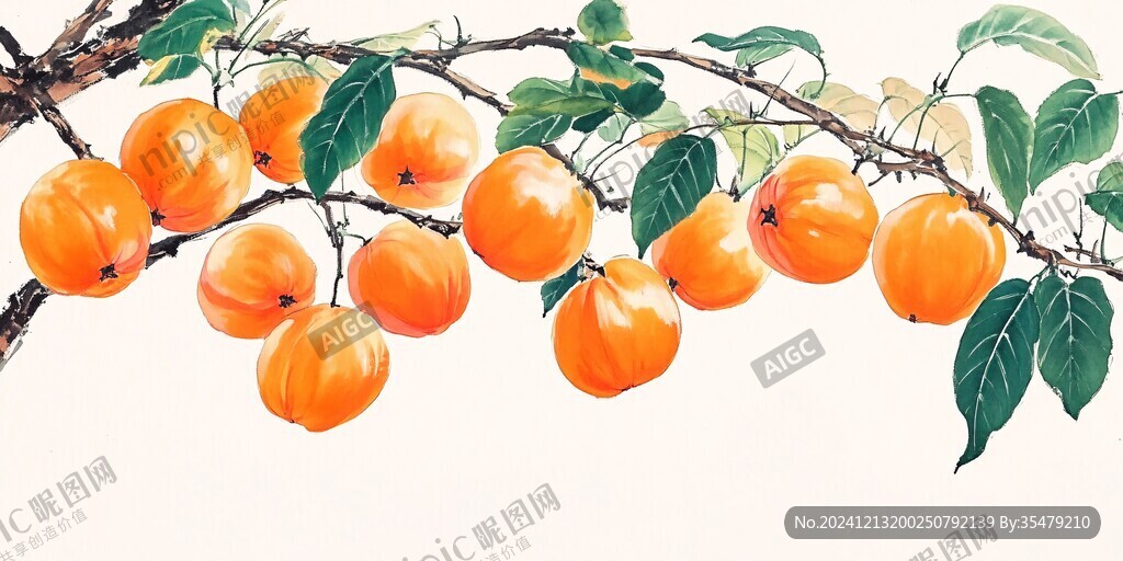 黃皮果插畫
