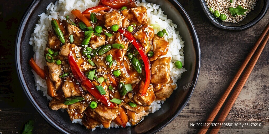 麻辣雞蓋飯