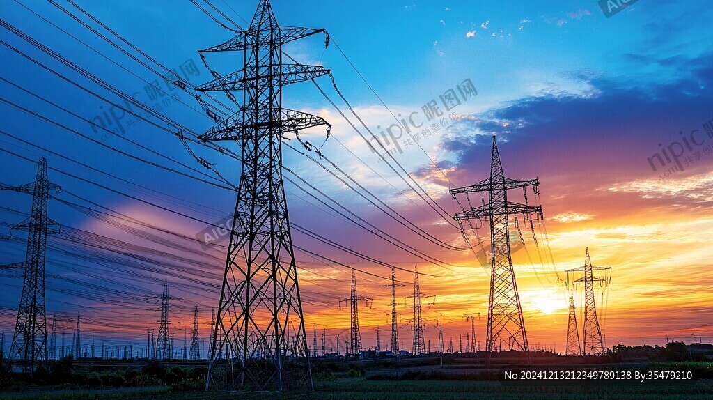 供電題材背景素材