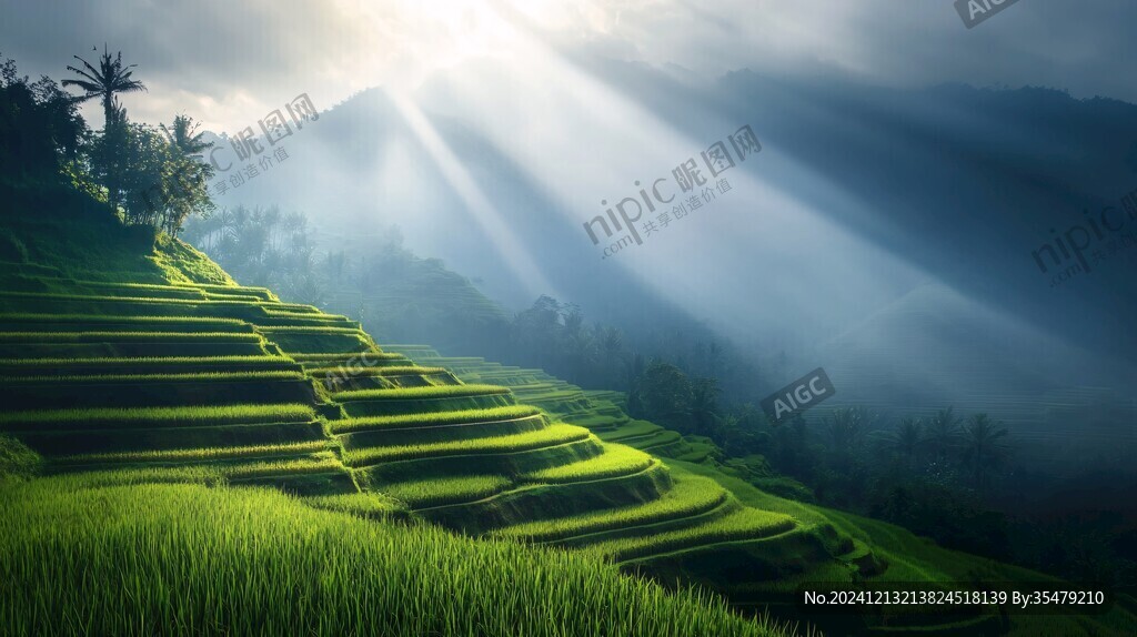 陽(yáng)光與梯田