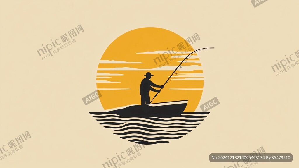 釣魚者logo設(shè)計