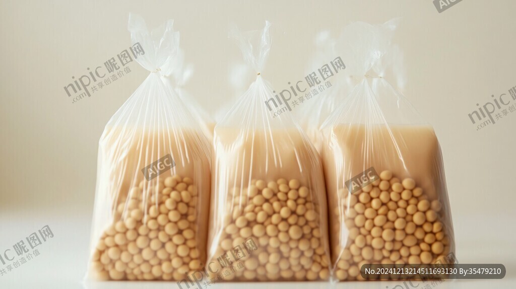黃豆包裝袋效果