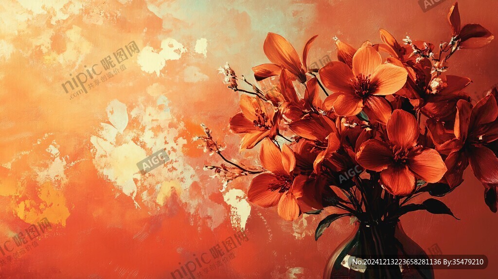 藝術(shù)蘭花墻紙