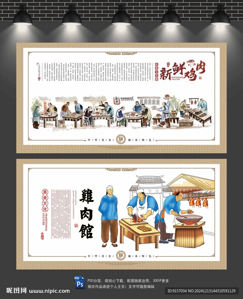 雞肉文化墻