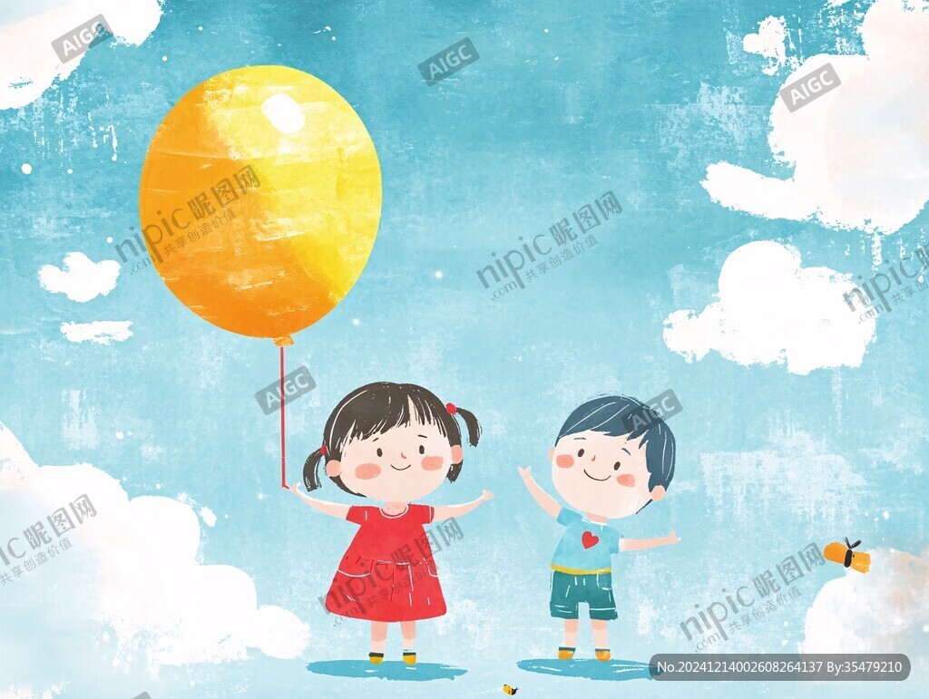 兒童節(jié)手繪插畫(huà)