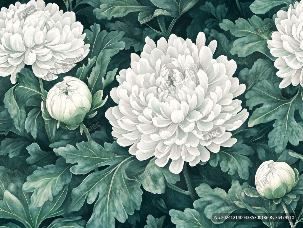 工筆杭白菊