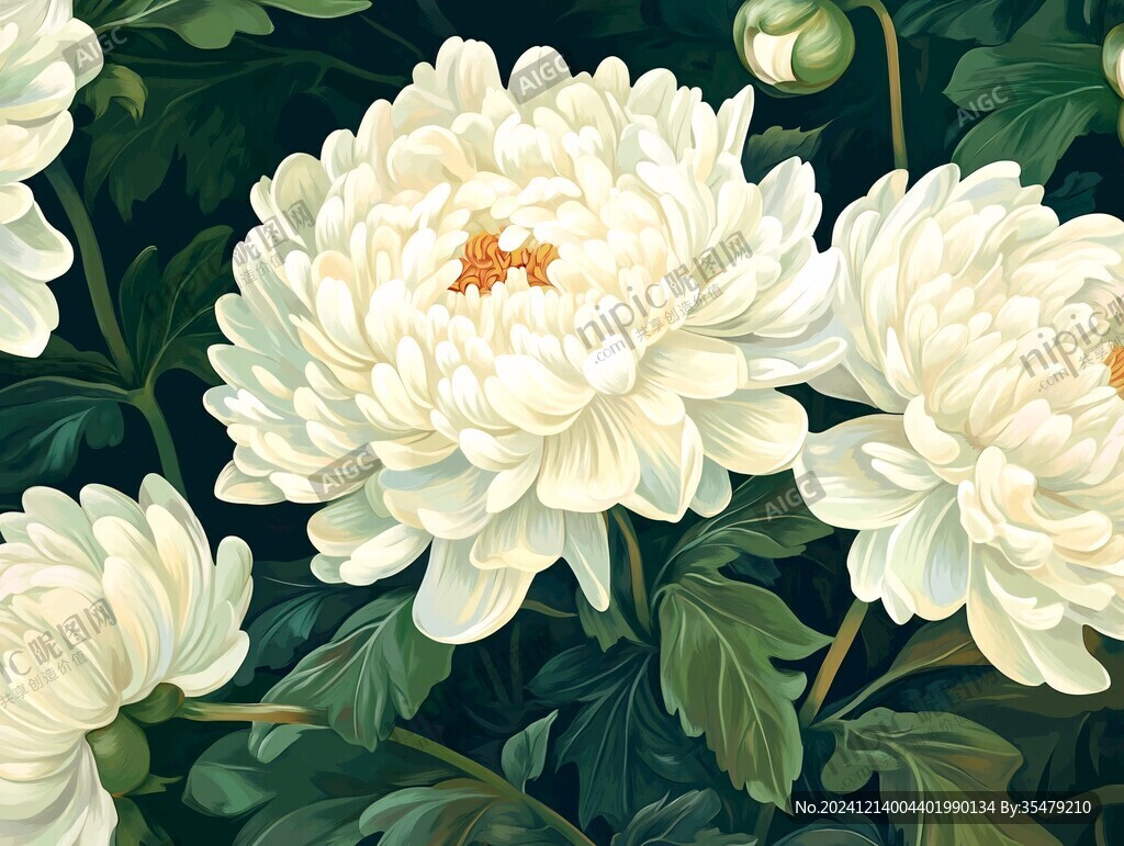 工筆杭白菊