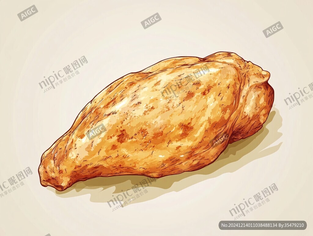 雞肉干插畫