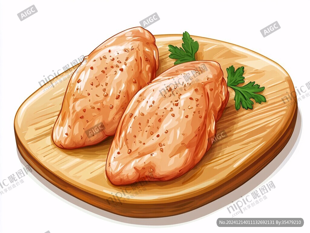 雞肉干插畫
