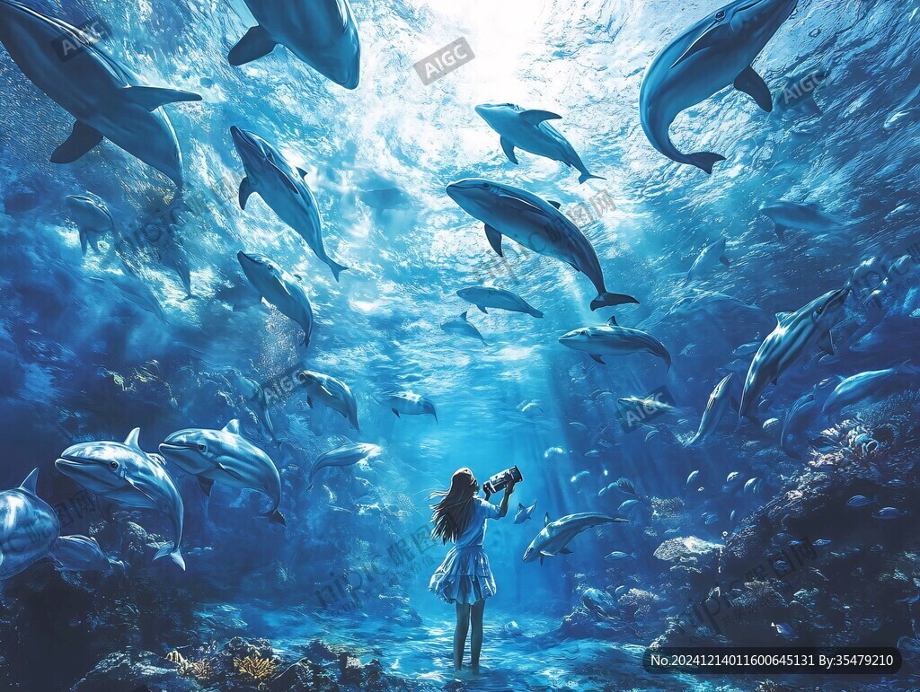 海底世界唯美女孩