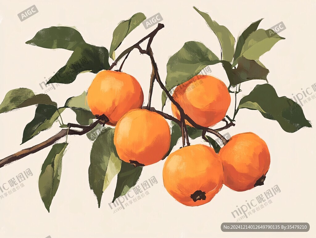 砂糖橘插畫