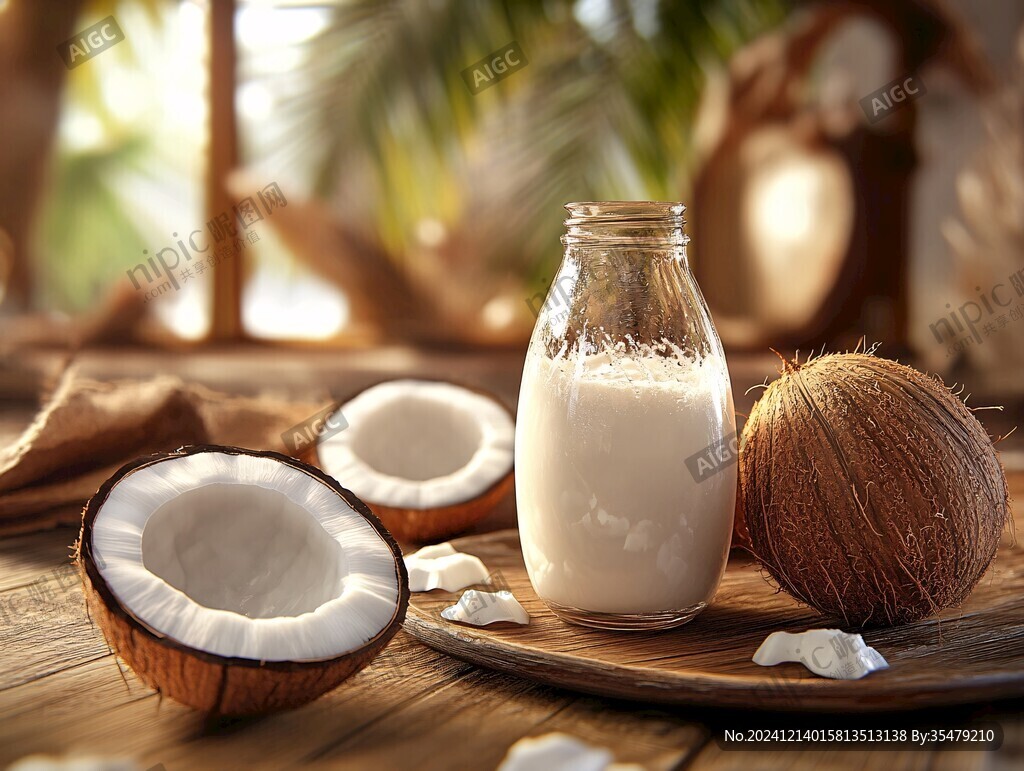 鮮嫩椰肉圖片